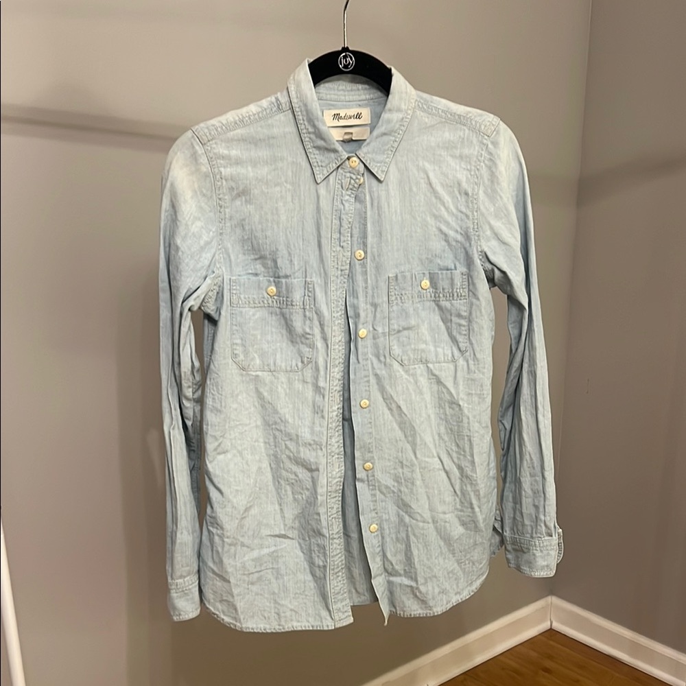 Madewell Light Blue Button Down Shirt